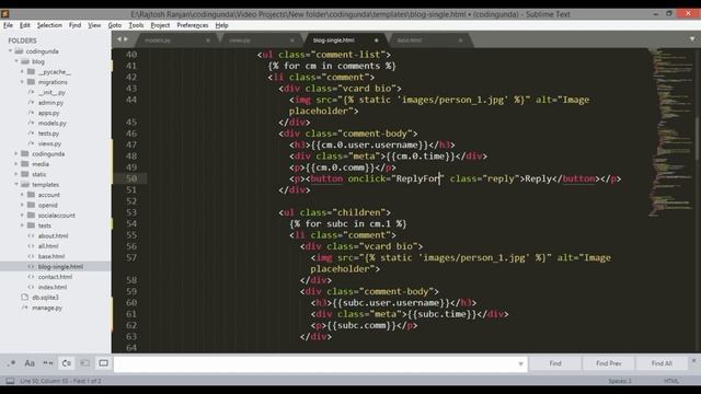 How to add Comments in Hindi | Comment System in Django | Django Blog Project |#8 смотреть онлайн