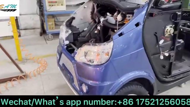 2021 electric mini 3 seat car with CE certificate and electric tricycle manufacturer from China