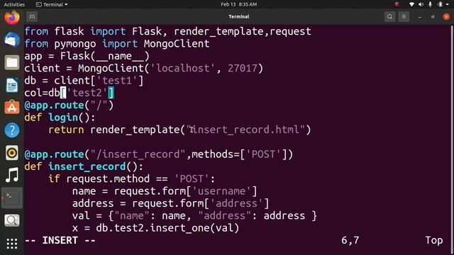 Flask MongoDB basic смотреть онлайн