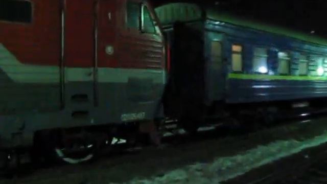 ЧС7-271 отправляется со станции Белгород с поездом № 20 смотреть онлайн