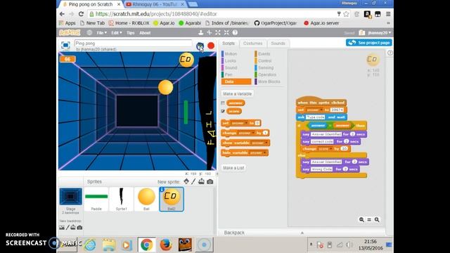 Scratch ping pong code смотреть онлайн