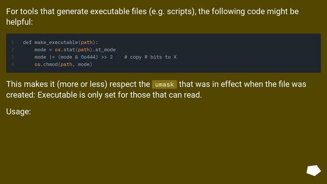 How do you do a simple "chmod +x" from within python? смотреть онлайн