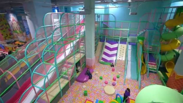 Обзор активити-парка «Bon Bon park», Казахстан, г. Караганда, 1500 м2 смотреть онлайн