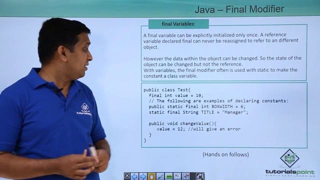 Java - Final Modifier смотреть онлайн