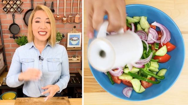 The Best Greek Salad, Original Greek Salad, Horiatiki, Xoriatiki by Chef Alexia! смотреть онлайн