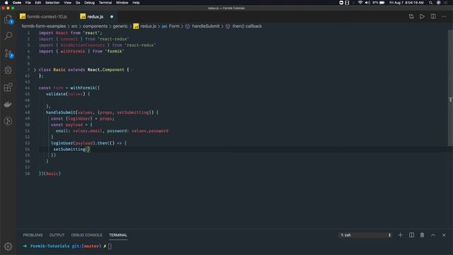 React Formik with Redux #19 смотреть онлайн