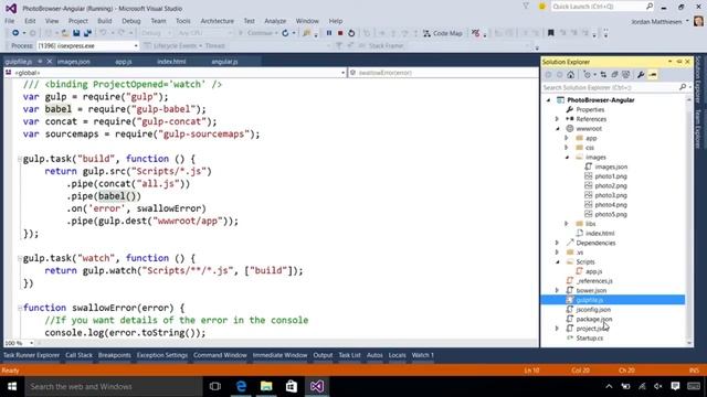 Visual Studio Training - JavaScript Editing - Part 2 смотреть онлайн