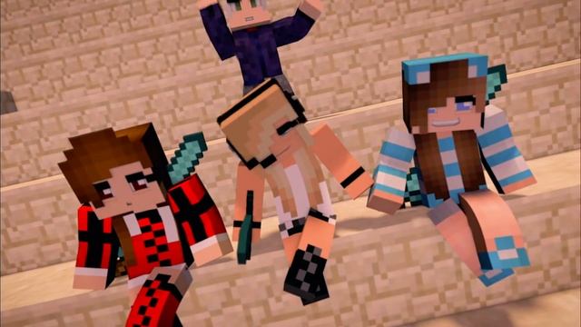 Minecraft Style Songs Minecraft Animation "Boys Cant Beat Me" Psycho Girl 2 Minecraft Style Songs смотреть онлайн