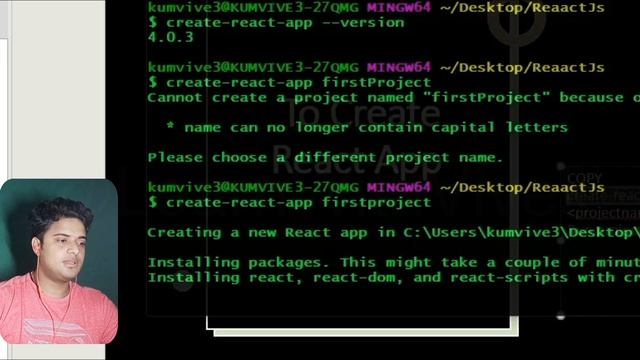 ReactJS Setup | ReactJS Installation & Creating Our First React App in 2021 | Learn With Vivek смотреть онлайн