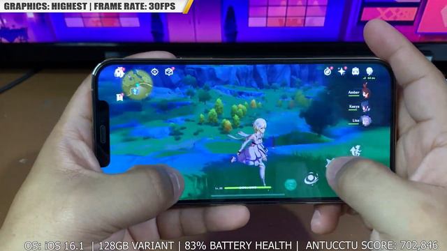 GENSHIN IMPACT Gameplay on iPhone 12 PRO MAX in 2022? | (HIGHEST/MAX GRAPHICS) [Handcam] смотреть онлайн