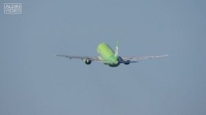 Взлеты самолетов "S7 Airlines", Домодедово 09.06.22.