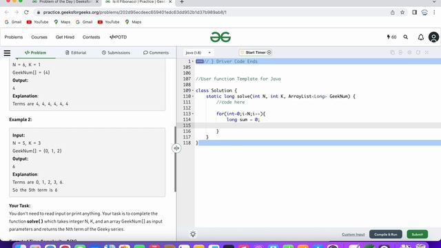 Is it Fibonacci | GFG | POTD | 17th Feb 2023 | Java Soln using sliding window | Problem Of the Day смотреть онлайн
