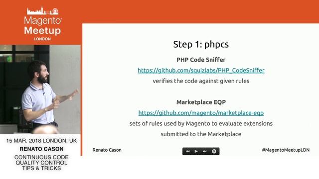 Continuous code quality control tips & tricks – Renato Cason - meetup video смотреть онлайн