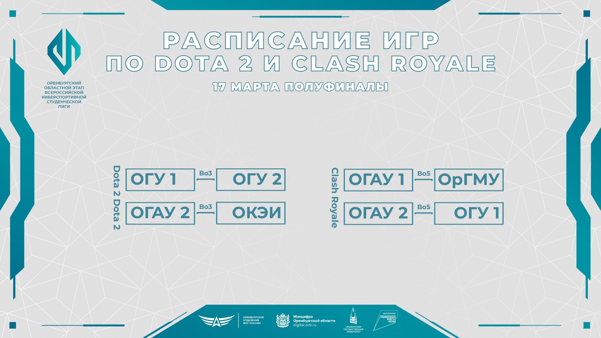 Полуфиналы по Dota 2 | Оренбургский областной этап ВКСЛ