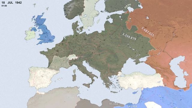 World War II Every Day with Army Sizes смотреть онлайн