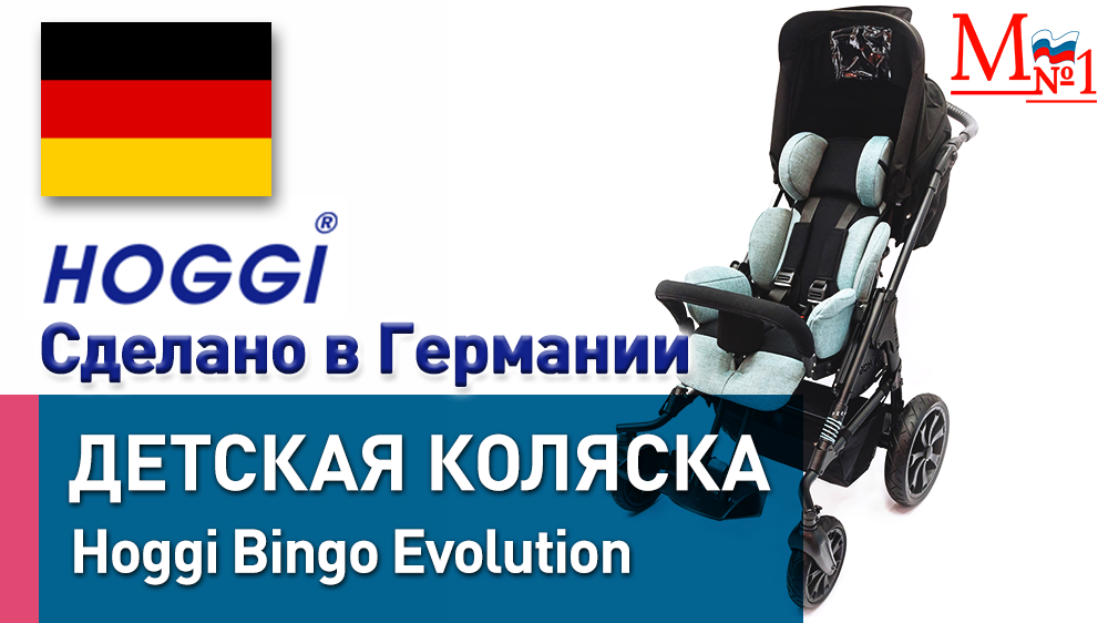 Детская коляска HOGGI Bingo Evolution прогулочная для детей с ДЦП из Германии, от Медтехника №1 смотреть онлайн