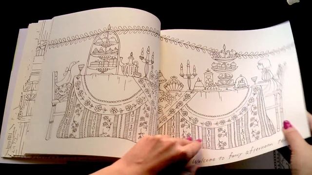 Обзор раскраски антистресс 'Romantic Country'/ 'Romantic Country' Tale 1 Flip Through