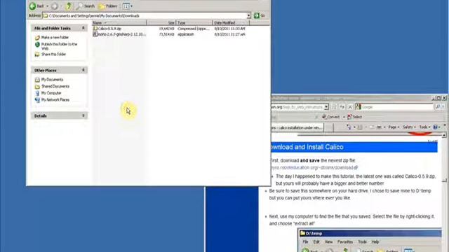 Installing Calico under Win XP.wmv смотреть онлайн