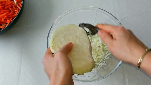 Тушёная капуста с грибами. Начинка для пирожков .Постное блюдо. смотреть онлайн