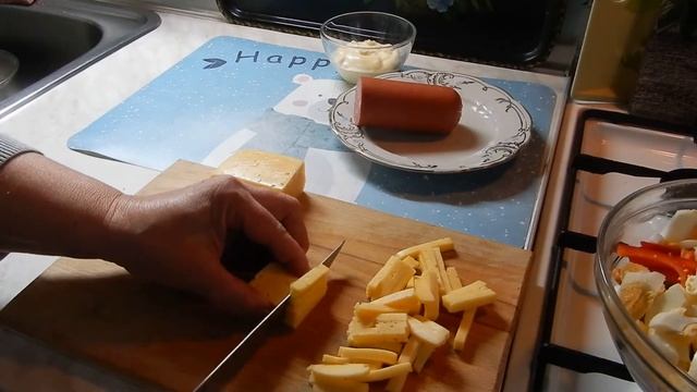 Салат СОЛОМКА . Салат за 5 минут , для занятых людей. смотреть онлайн