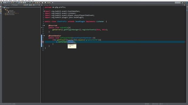 Minecraft Bukkit/Spigot Plugin Tutorial #87: Easy Chat Prefix