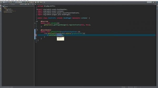 Minecraft Bukkit/Spigot Plugin Tutorial #87: Easy Chat Prefix