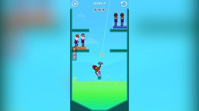 Hitmasters Gameplay Walkthrough GRAVITY MODE Level 1-20 (iOS - Android) смотреть онлайн