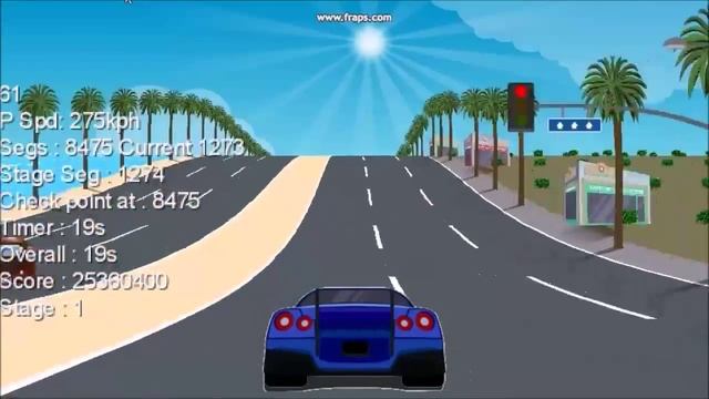 Outrun-esque 2.5D Game смотреть онлайн