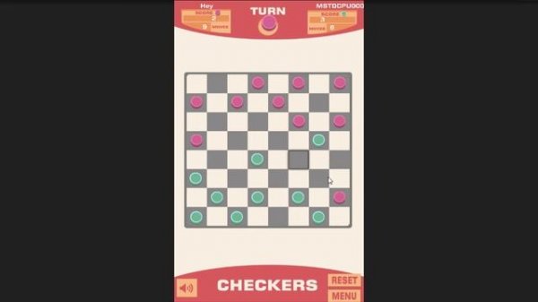 Checkers Game Source Code Unity 2D