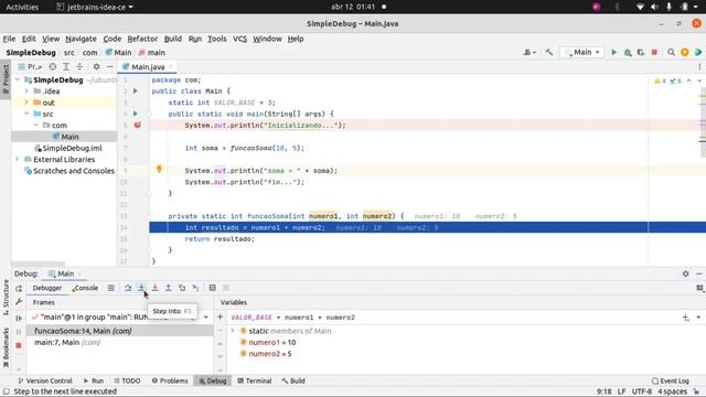 Debugando (debug) java na IDE IntelliJ смотреть онлайн