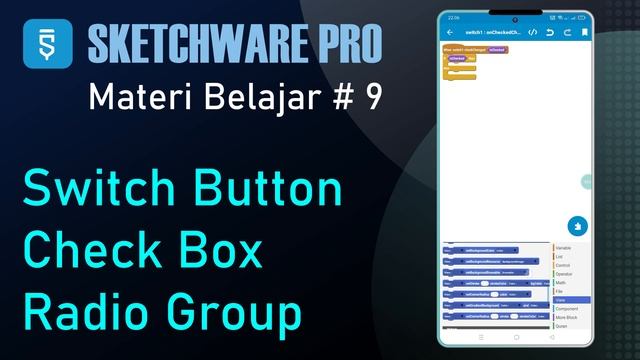 Switch button | Checkbox | Radio group | Cara menggunakannya di aplikasi sketchware pro [ Terbaru ] смотреть онлайн