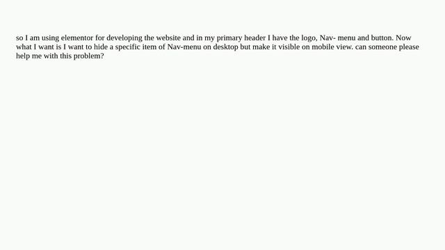 Wordpress: How to hide an item from nav menu on desktop view?(without plugin) смотреть онлайн