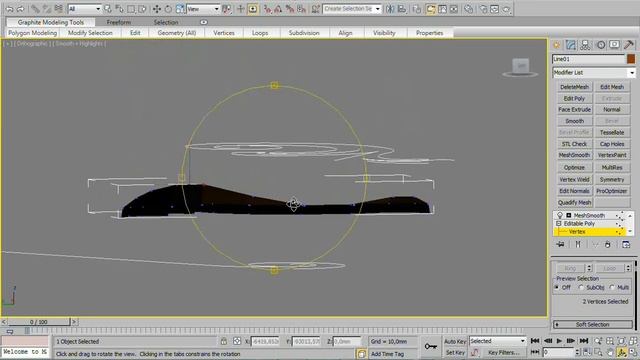 3DsMax Уроки на русском 3 (создание модели листа)