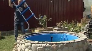 Невероятно красиво! Пруд на даче своими руками. Фонтан насос. Магия воды.Челябинск. www.magiavody.r