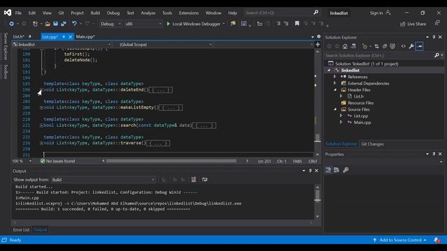 Data Structure Linked-list C++ with OOP PART 2 смотреть онлайн