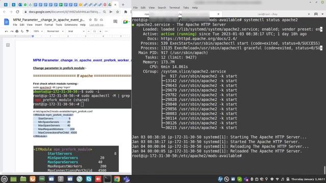 Apache2 MPM prefork, worker, event module configure-switch to other module and check running MPM смотреть онлайн