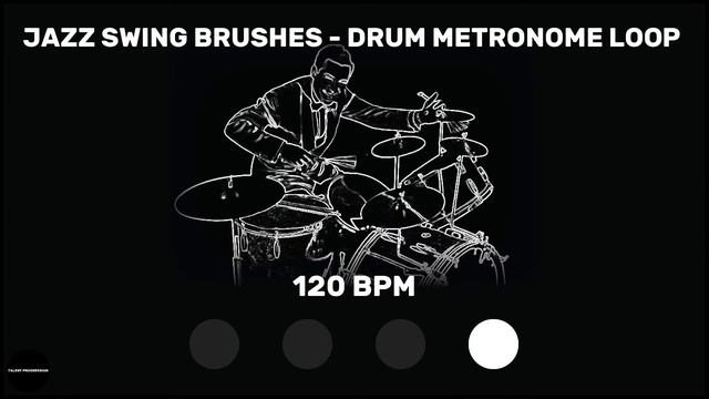 Jazz Swing Brushes | Drum Metronome Loop | 120 BPM смотреть онлайн