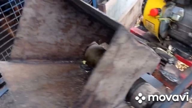 Щепорез в работе.Доработки.