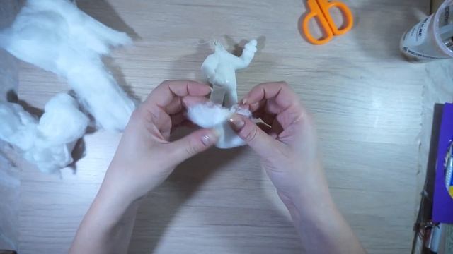 Ватная игрушка на ёлку Клоун/Ватное папье-маше мастер класс смотреть онлайн