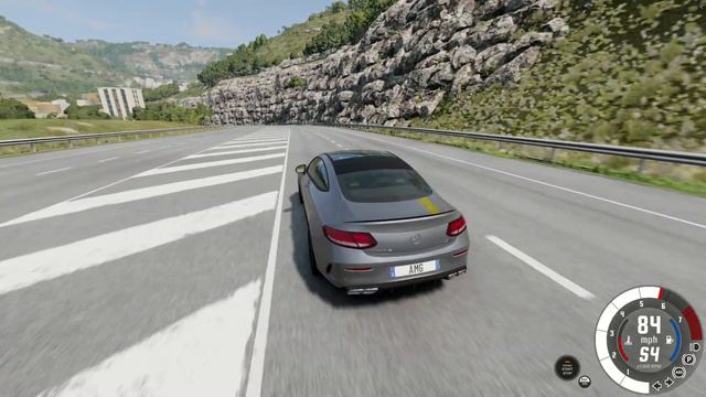 New Mercedes Benz C Class Sports Car Driving Gameplay || BeamNG.drive смотреть онлайн
