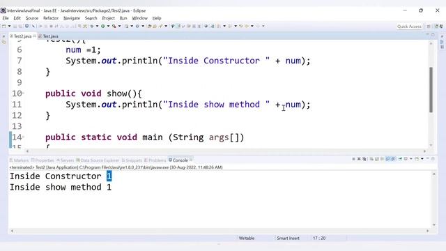 Java Interview Questions And Answers | Difference Between Constructor And Method In Java смотреть онлайн