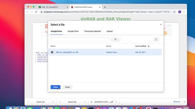 how to open/download winrar/compressed folder from google class room? смотреть онлайн