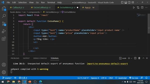 Rikkei Academy - Java - Module 02 - ReactJS - Session 05: React Hooks - useCallback và useMemo смотреть онлайн