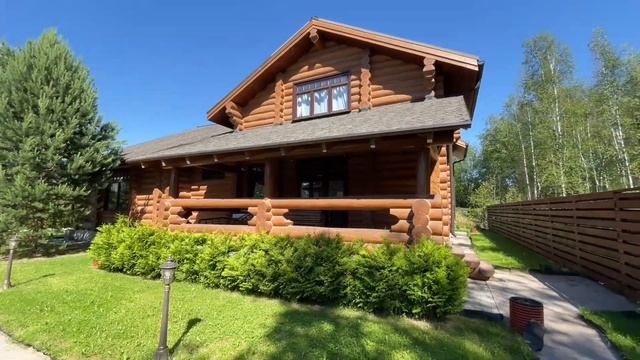 Деревянный дом с отделкой под ключ на участке с видом на лес на Новорижском шоссе смотреть онлайн