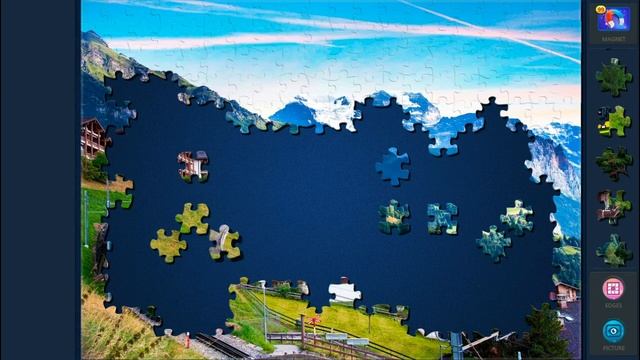 Magic Jigsaw Puzzles (24): Alpine Landscape _ 280 pieces смотреть онлайн