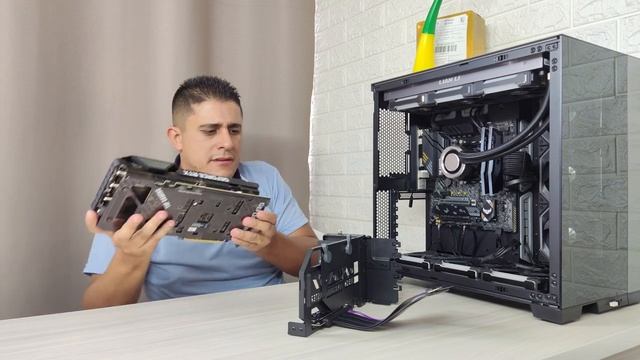 Como instalar suporte gpu vertical universal Cooler Master V3 смотреть онлайн