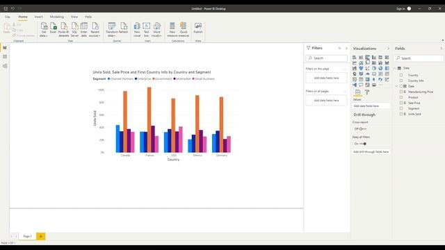 Power BI Basics: Tutorial Part 1 - Connecting to data, Adding and Formatting Visuals смотреть онлайн