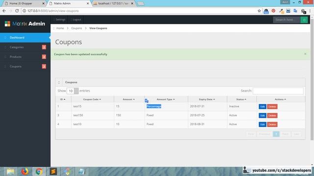 #53 Make E-com website in Laravel 5.6 | Shopping Cart | Coupon Codes | Avail Discount смотреть онлайн