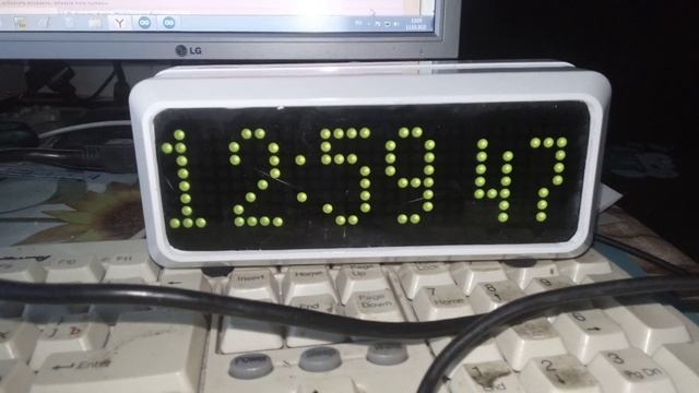 часы ардуино Ds3231 Max7219 Ds18b20