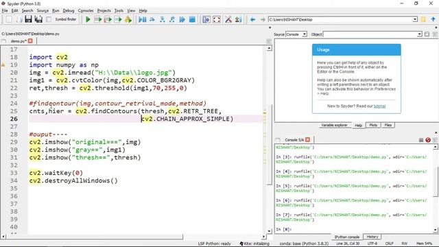 Lecture 29 - Image Contours | Image Processing and OpenCV | Contours | Computer Vision with Python смотреть онлайн
